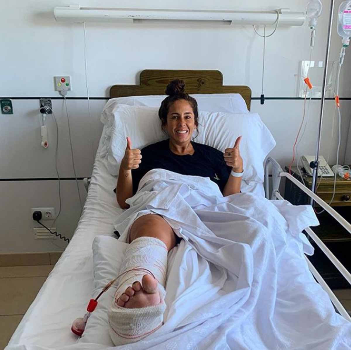 El parte médico de Anabel Pantoja tras ser operada: "Una placa y 5 tornillos"