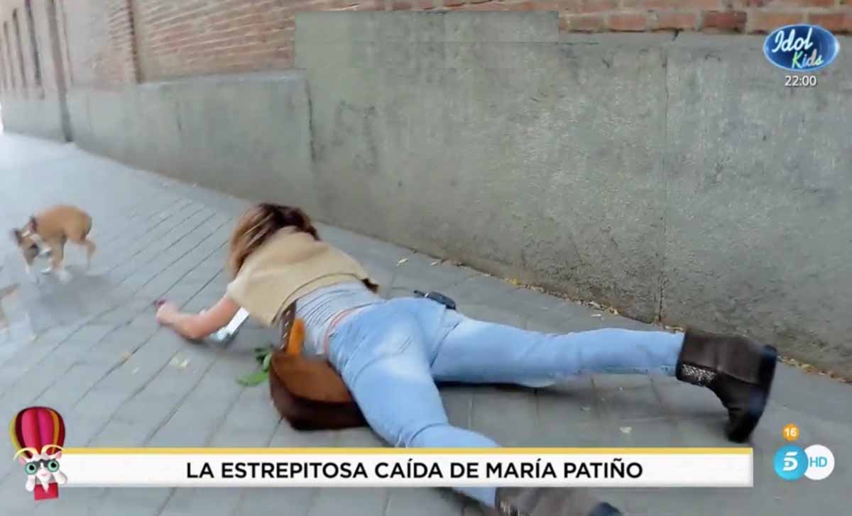 Vídeo: la brutal caída de María Patiño