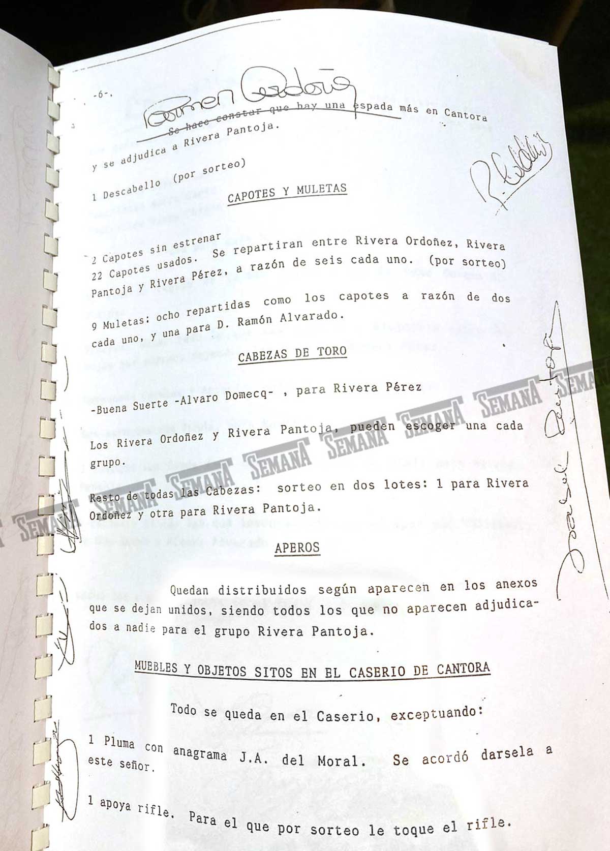 Los documentos que demuestran que Isabel Pantoja firmó el reparto, aunque ella no lo recuerde