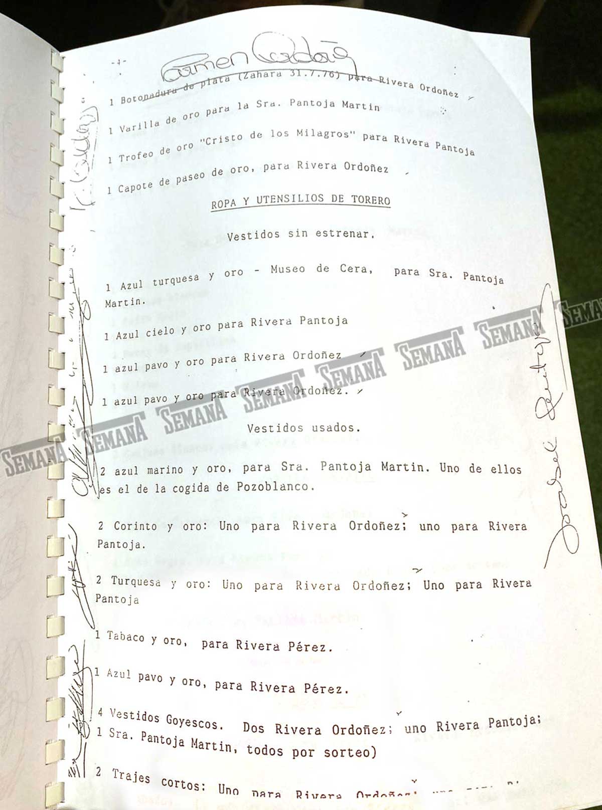 Los documentos que demuestran que Isabel Pantoja firmó el reparto, aunque ella no lo recuerde