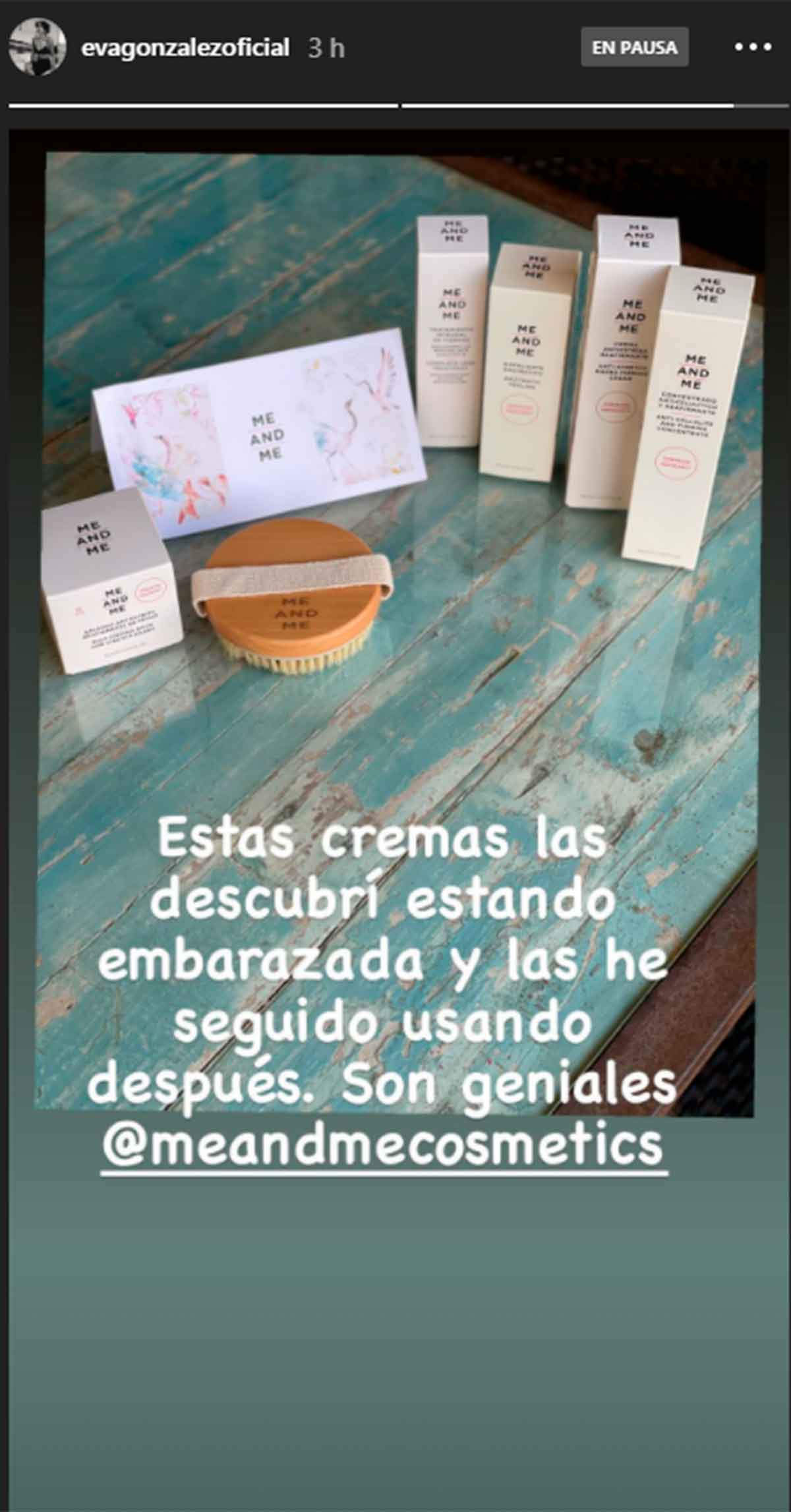 Eva González nos revela los cosméticos que usó durante su embarazo para evitar las estrías