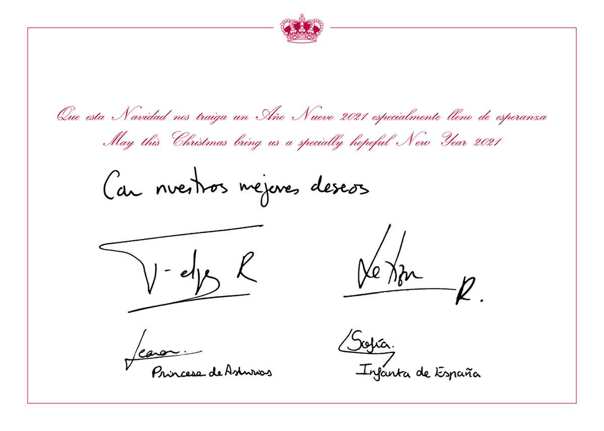 Así es la felicitación navideña de los Reyes, Felipe y Letizia, y sus hijas con Leonor y Sofía como protagonistas