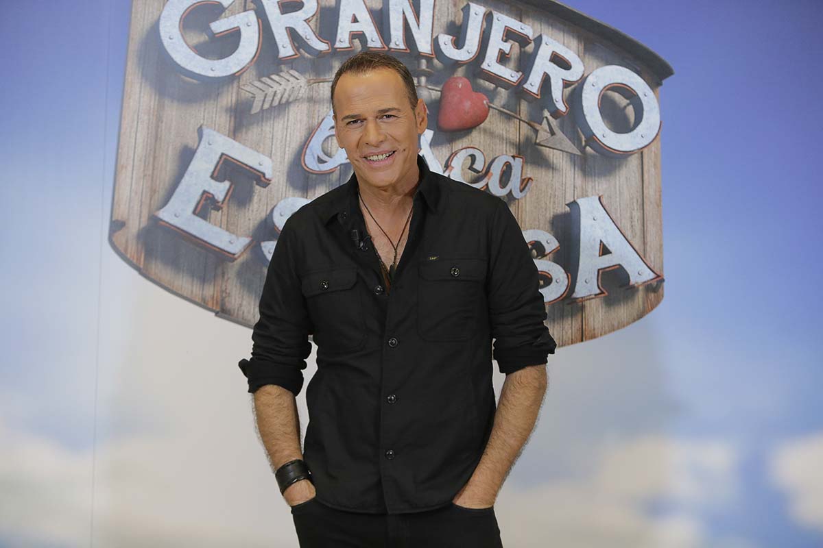 El presentador Carlos Lozano durante la presentación del programa "Granjero busca esposa" en Madrid.