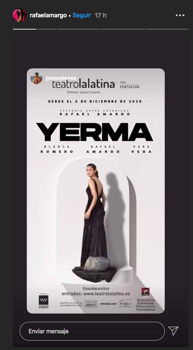 Blanca Romero confirma la exclusiva de SEMANA: no continúa en 'Yerma'