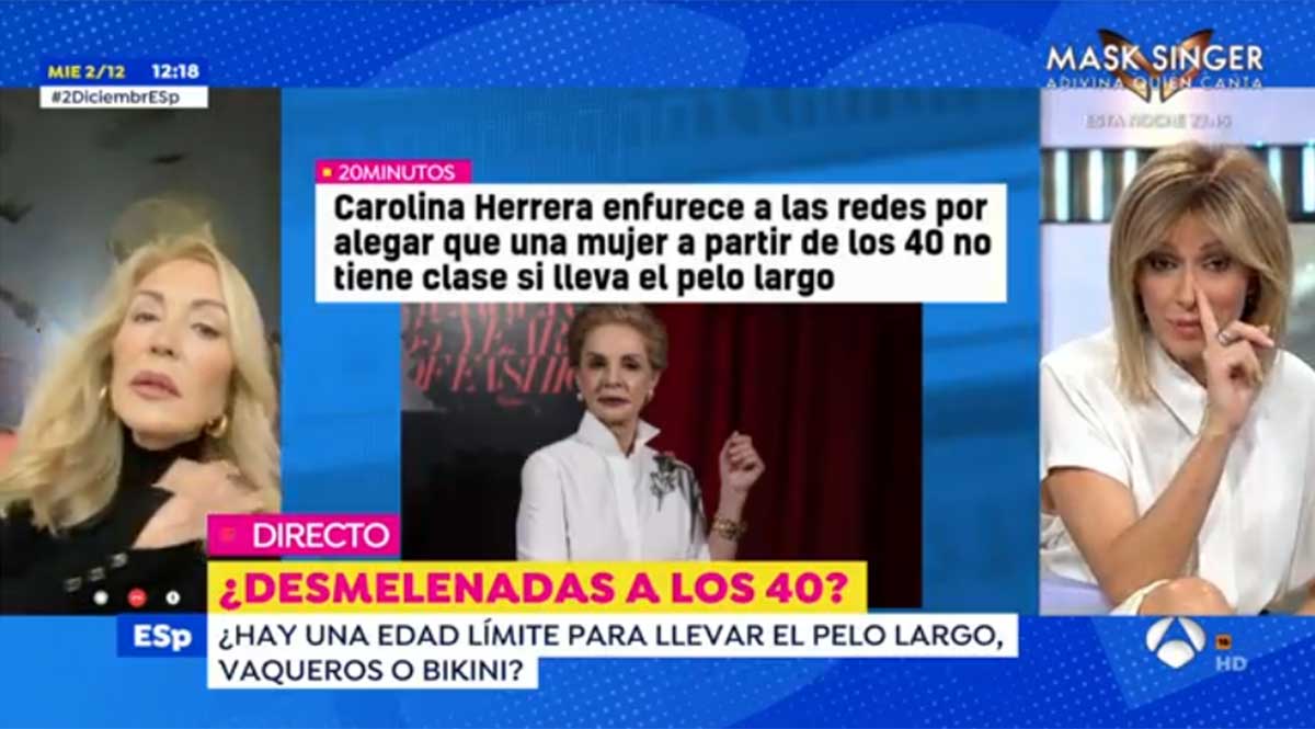 El zasca de Susanna Griso a Carolina Herrera: "Hay algunas que mean tanta colonia que deberían embotellarla y venderla"