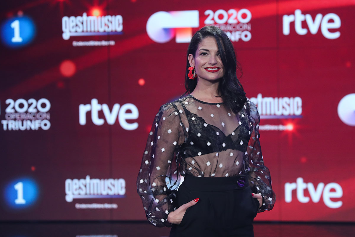 Singer Natalia Jiménez during the presentation of the television program " Operacion Triunfo 2020 " in Barcelona on Thursday 09 January 2020.