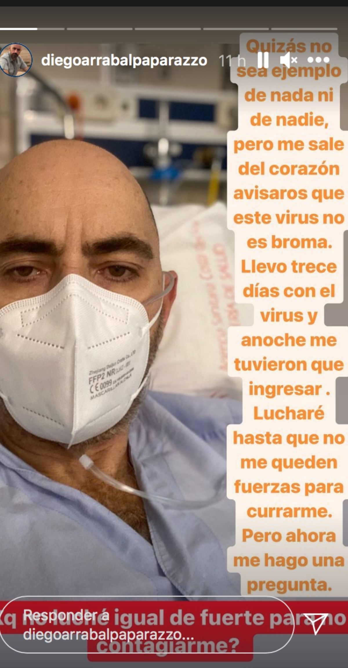 La preciosa carta de Diego Arrabal a su mujer desde el hospital