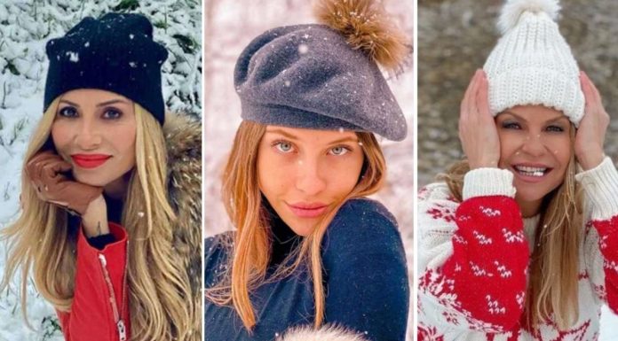 Los famosos reciben la nieve con mucha ilusión y espectaculares fotos