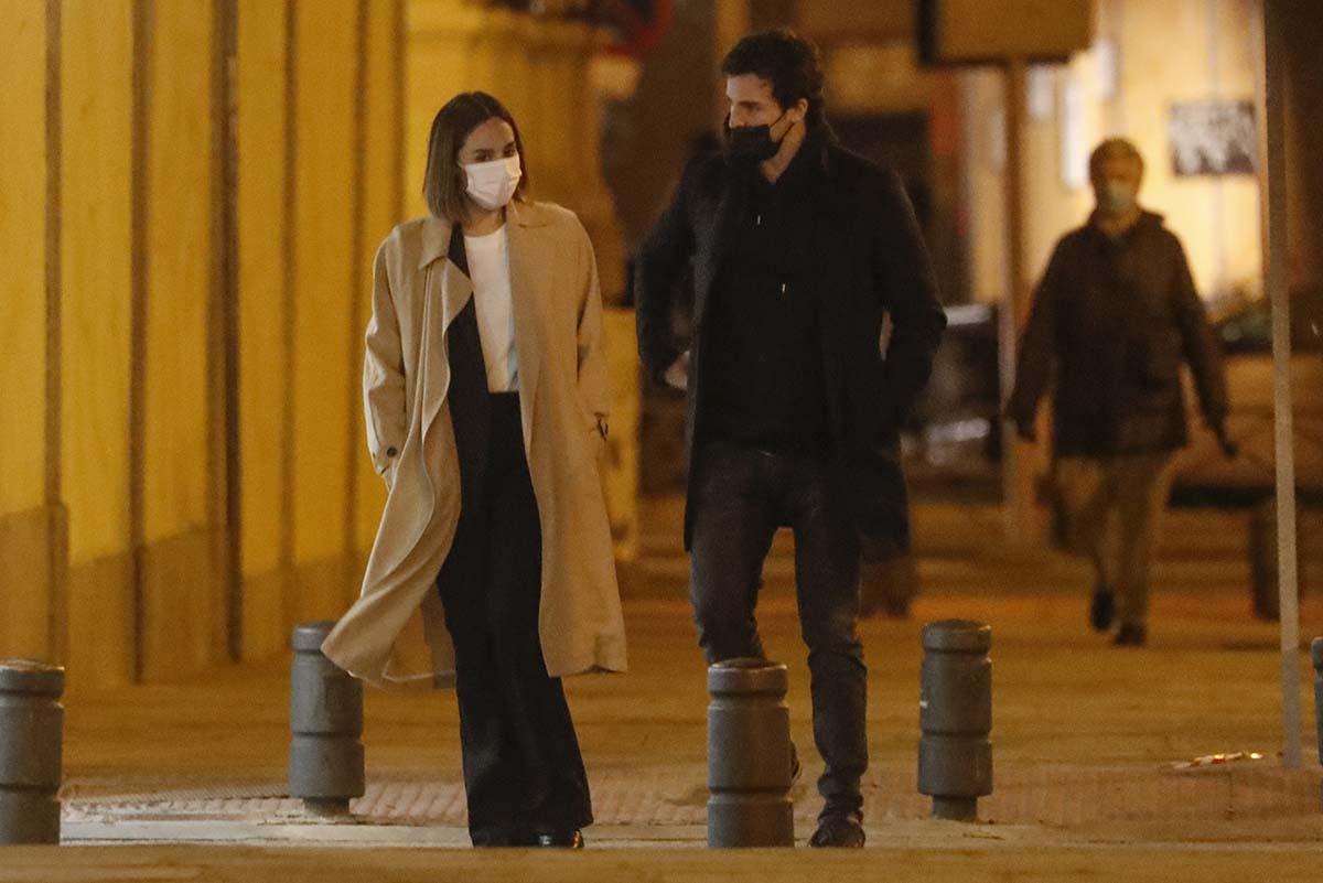 Tamara Falcó and her boyfriend Íñigo Onieva have dinner in Madrid, February 13, 2021.