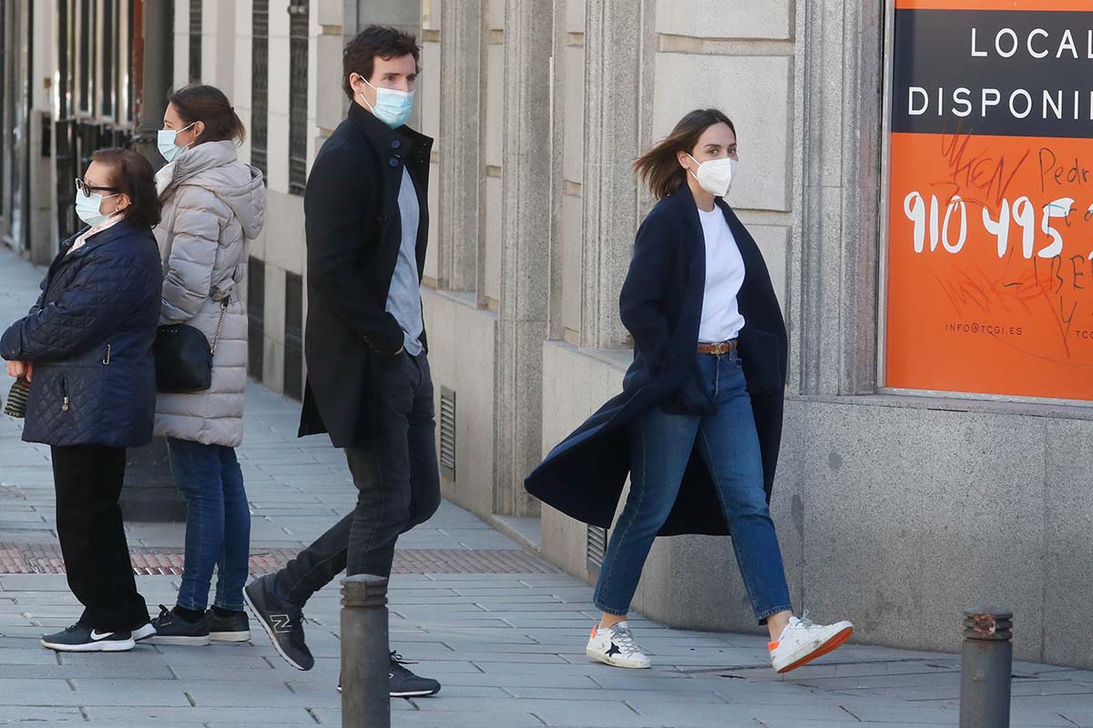 Tamara Falcó and her boyfriend Íñigo Onieva in Madrid, February 13, 2021.