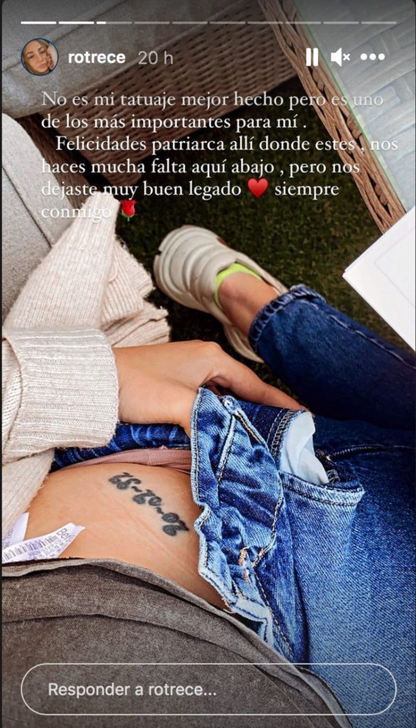 Rocío Flores muestra su tatuaje más significativo: "Nos haces mucha falta"