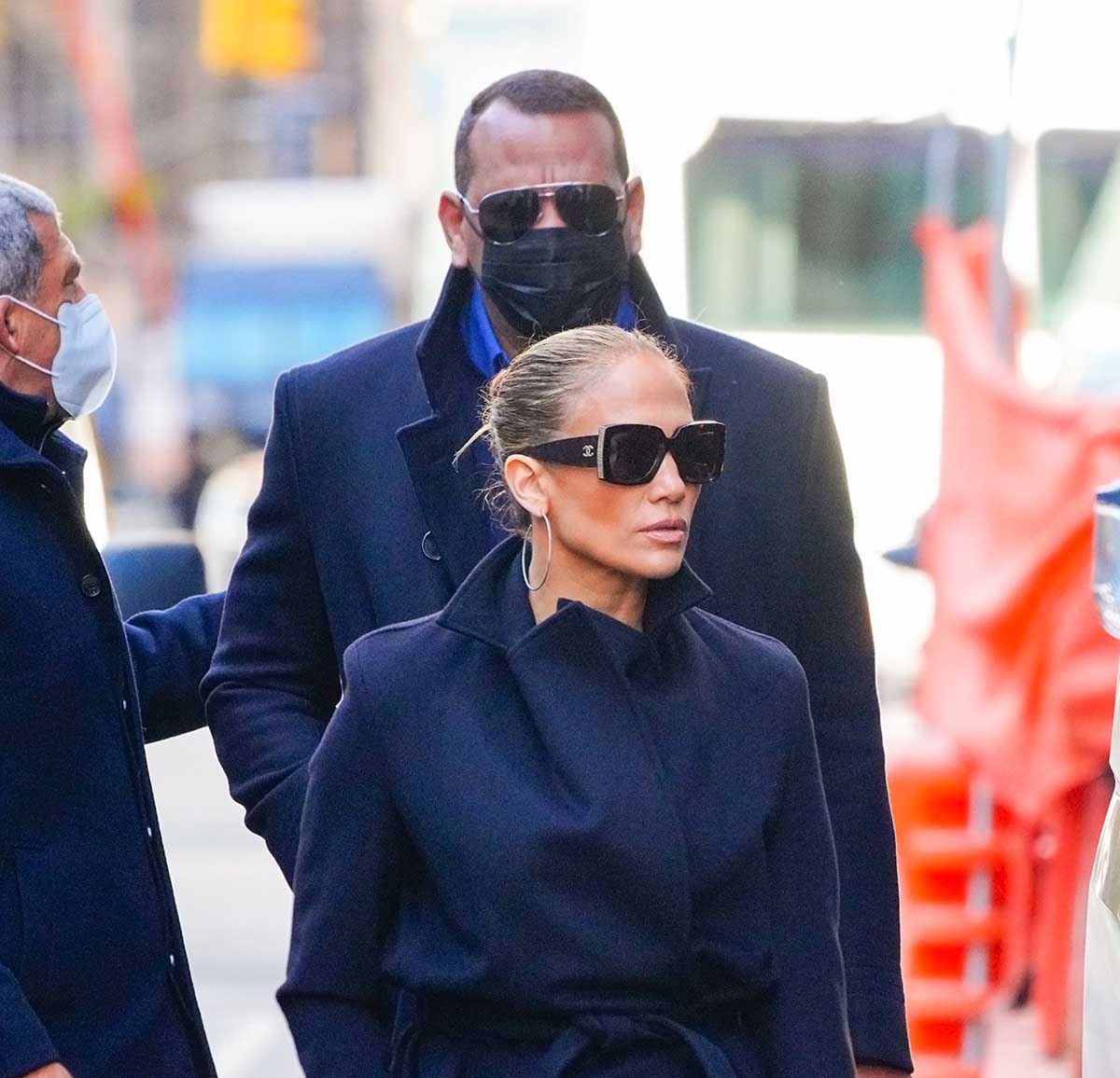 Actress and singer Jennifer Lopez and Alex ROdriguez in New York