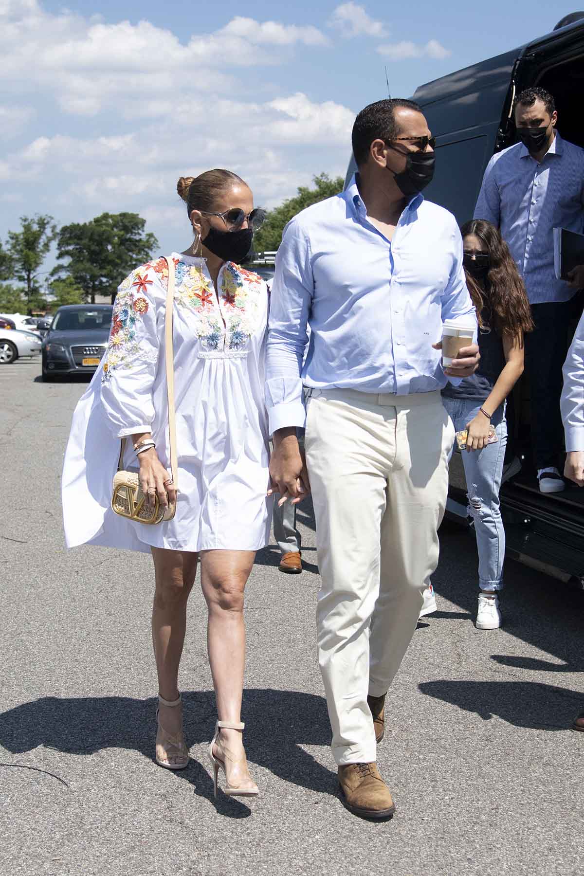 Actress and singer Jennifer Lopez and Alex Rodriguez in  NY.