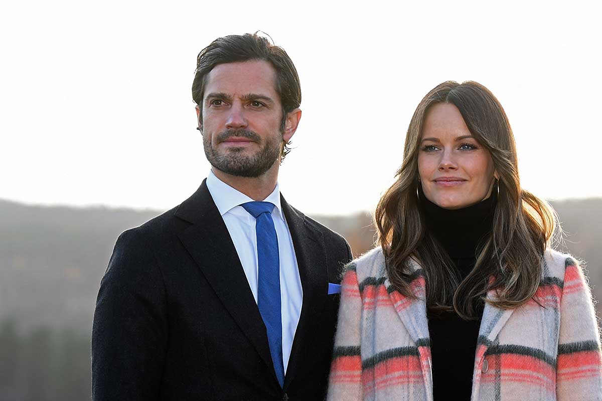 Prince Carl Philip and Princess Sofia Hellqvist visiting to Sunne, Sweden, on October 28, 2020.