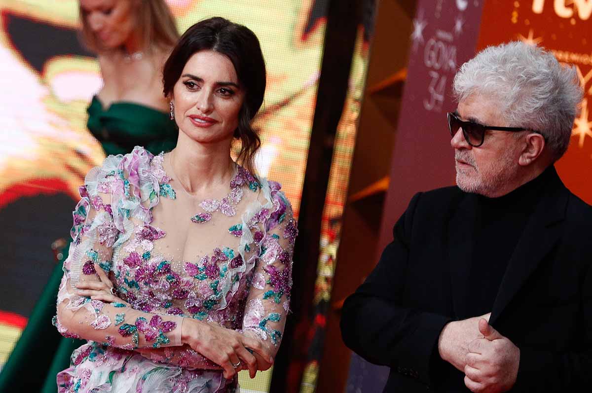 Actress Penelope Cruz and Pedro Almodovar at photocall of the 34th annual Goya Film Awards in Malaga on Saturday, 25 January 2020.