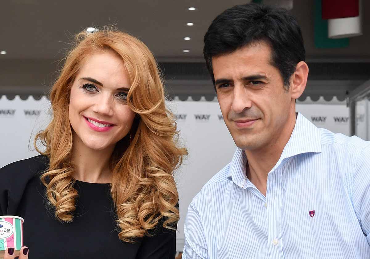 Journalist Beatriz Trapote and Victor Janeiro at the opening of the "Ice Co Bar"  in Sevilla on Friday, 30 October 2020