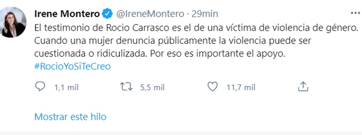 El incendiario mensaje de Ylenia a Irene Montero por defender el caso de Rociito y no otros: "Sois un cuadro todas"