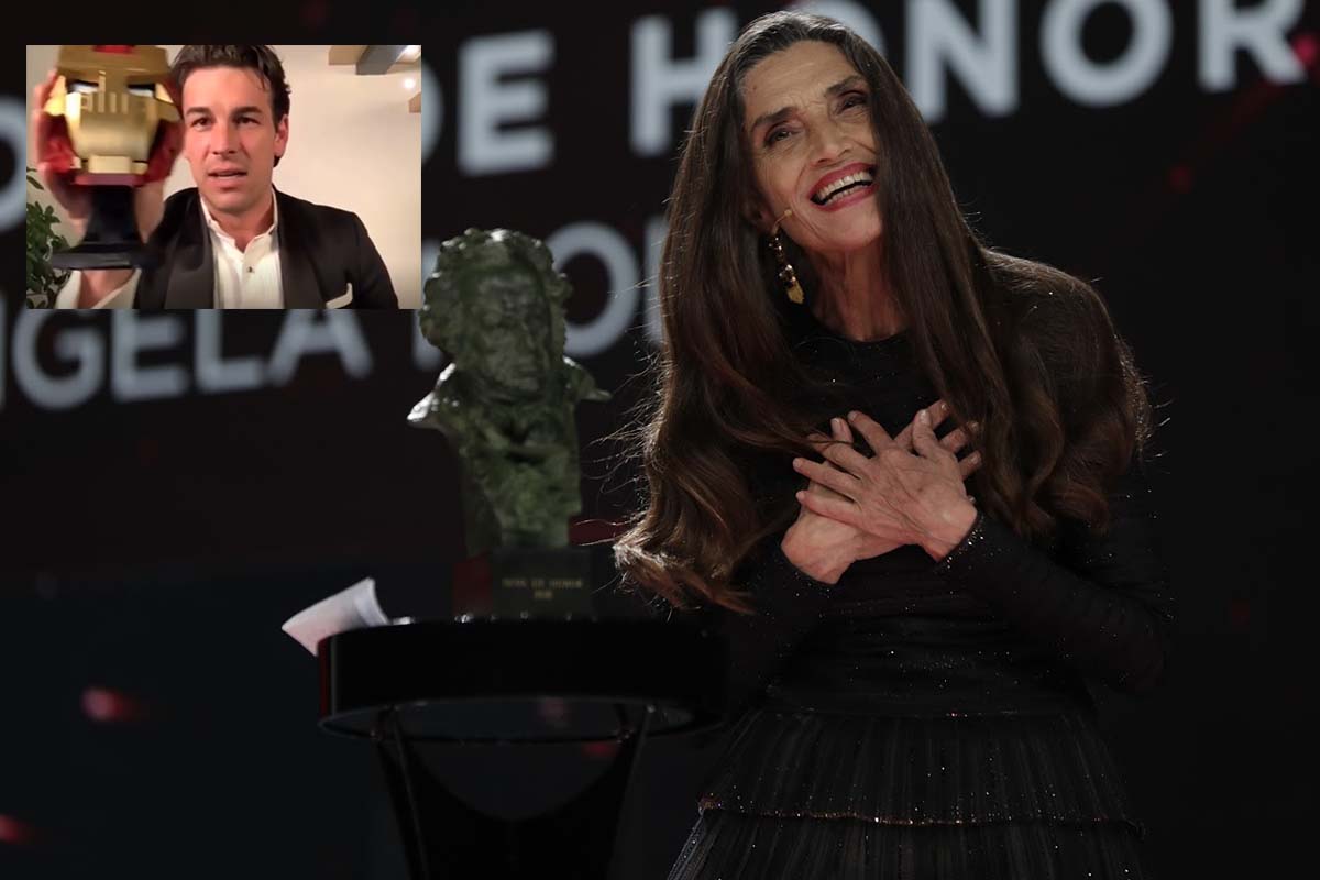 Actress Angela Molina during the 35th annual Goya Film Awards in Malaga on Saturday, 06 March 2021.