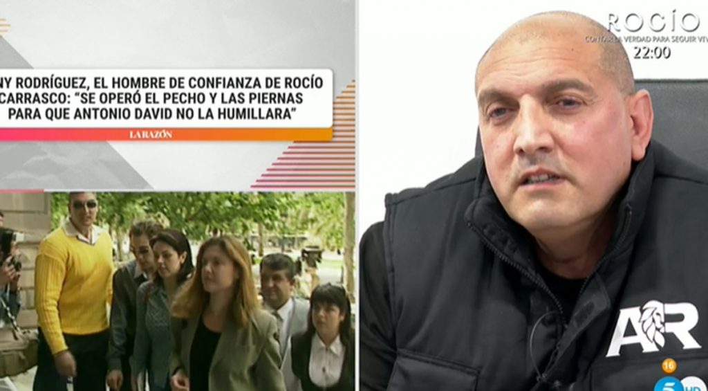 El testimonio de Tony Rodríguez, exguardaespaldas de Rocío Carrasco, sobre Antonio David Flores