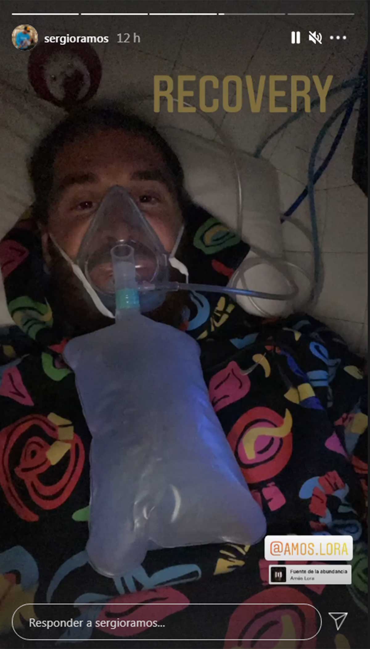 La imagen de Sergio Ramos recibiendo oxígeno que ha preocupado a todos