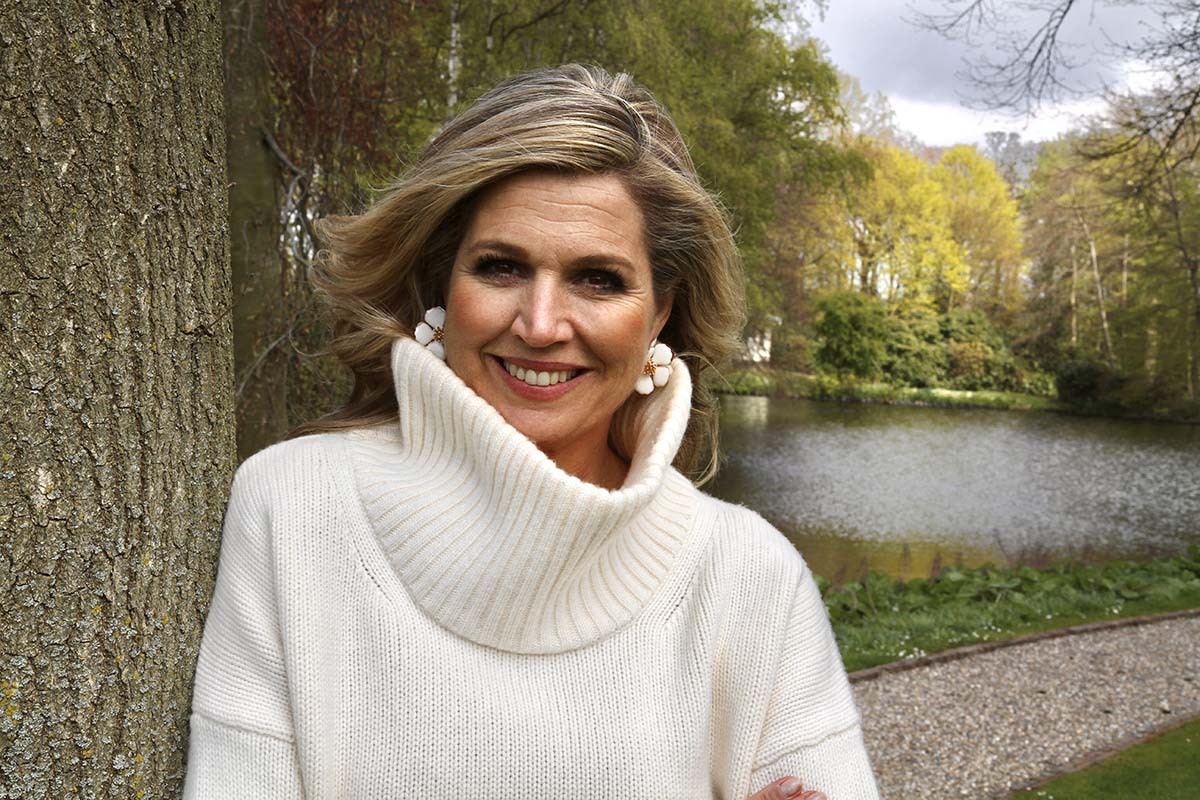 Hand out - Portrait photo Queen Máxima 50th birthday. Netherlands on May 19, 2021. Handout Out photo taken by H.M. de Koning/
