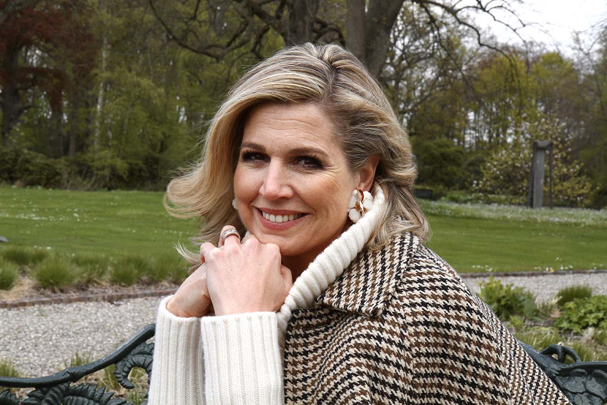 Hand out - Portrait photo Queen Máxima 50th birthday. Netherlands on May 19, 2021. Handout Out photo taken by H.M. de Koning/