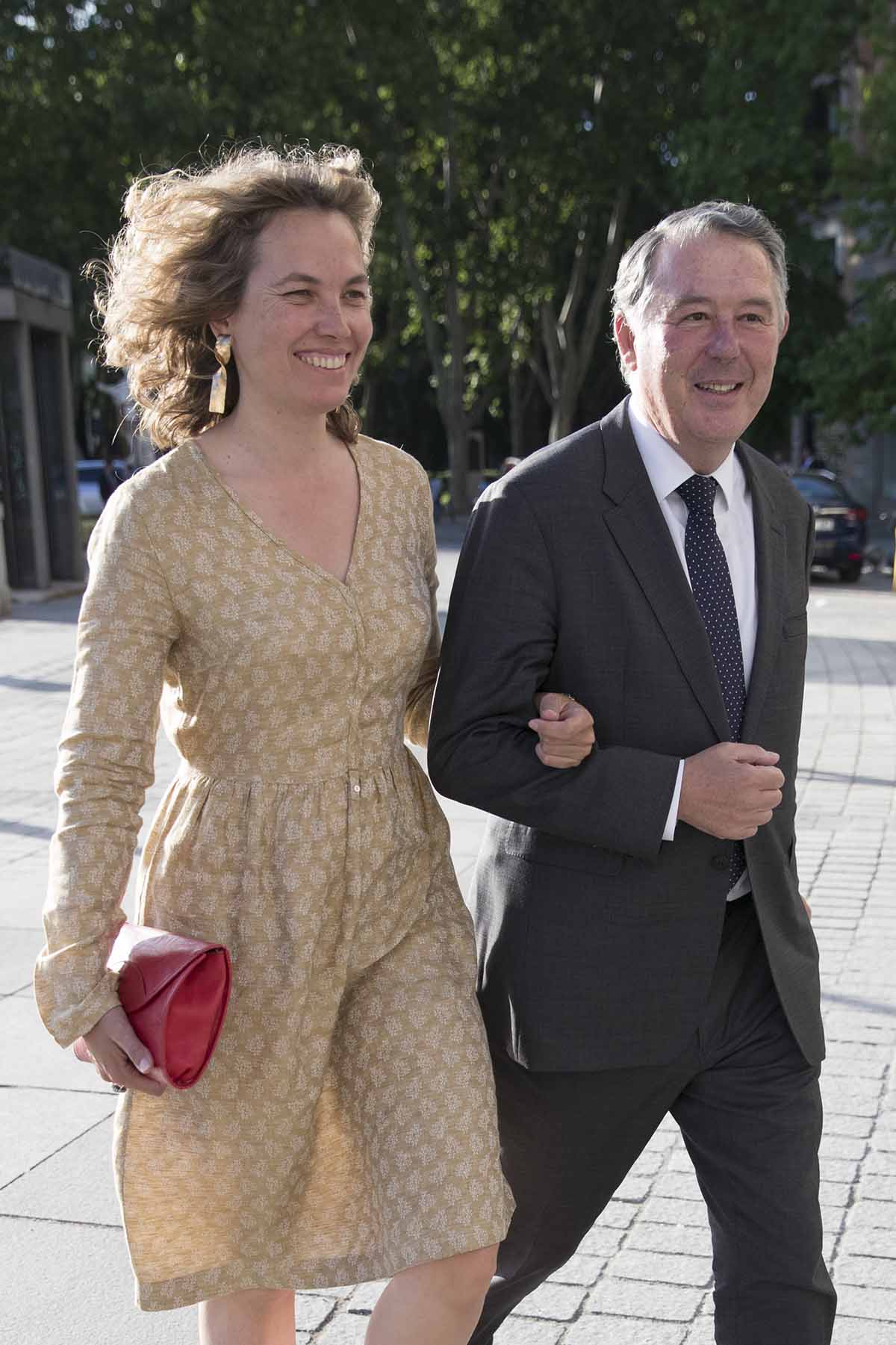 Politician Jose Maria Michavila and Alejandra Salinas attending the premiere of the opera "Capricho" in Madrid on Monday , 27 May 2019.