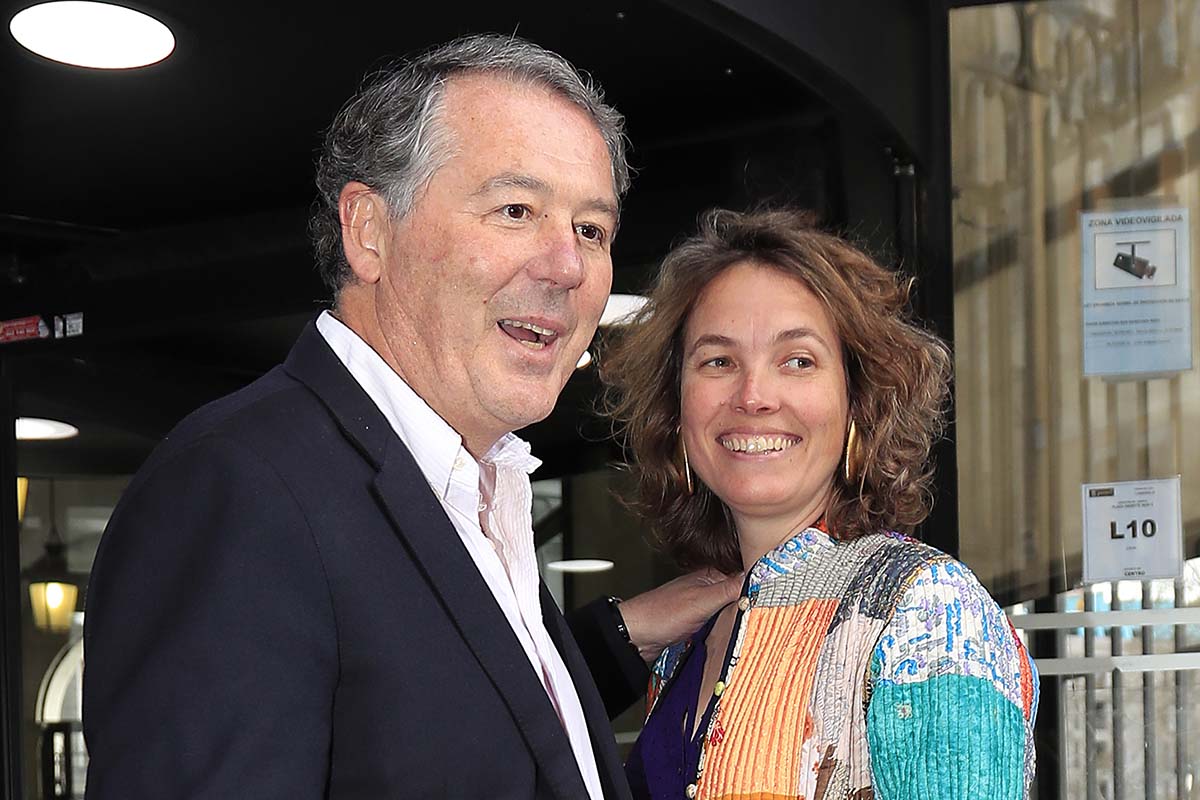 Alejandra Salinas and Jose María Michavila arriving at the Opera " Calisto"in Madrid, Sunday, March 17, 2019