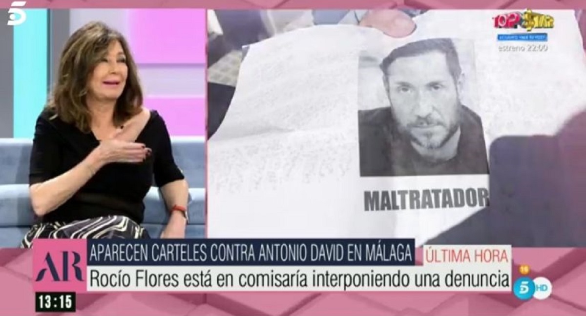 Carteles llamando "maltratador" a Antonio David Flores decoran las calles de Málaga: Rocío Flores ya ha demandado