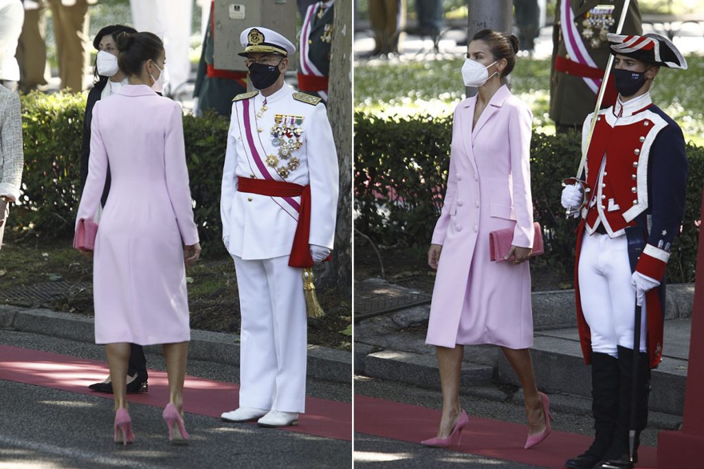 Pura inspiración: El 'look' de la reina Letizia, con moño bailarina, en el 'Día de las Fuerzas Armadas'
