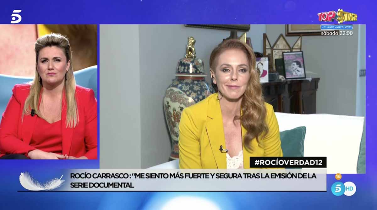 Rocío Carrasco dice adiós a la docuserie concediendo una entrevista en plató