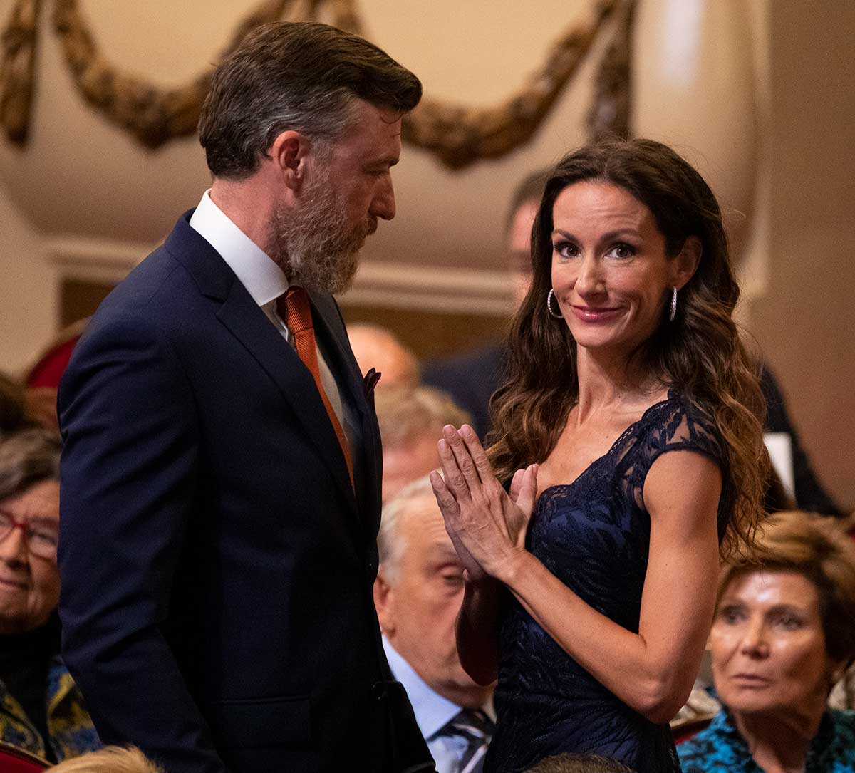 Telma Ortiz y su pareja, Robert Gavin Bonnar, en los Premios Princesa de Asturias