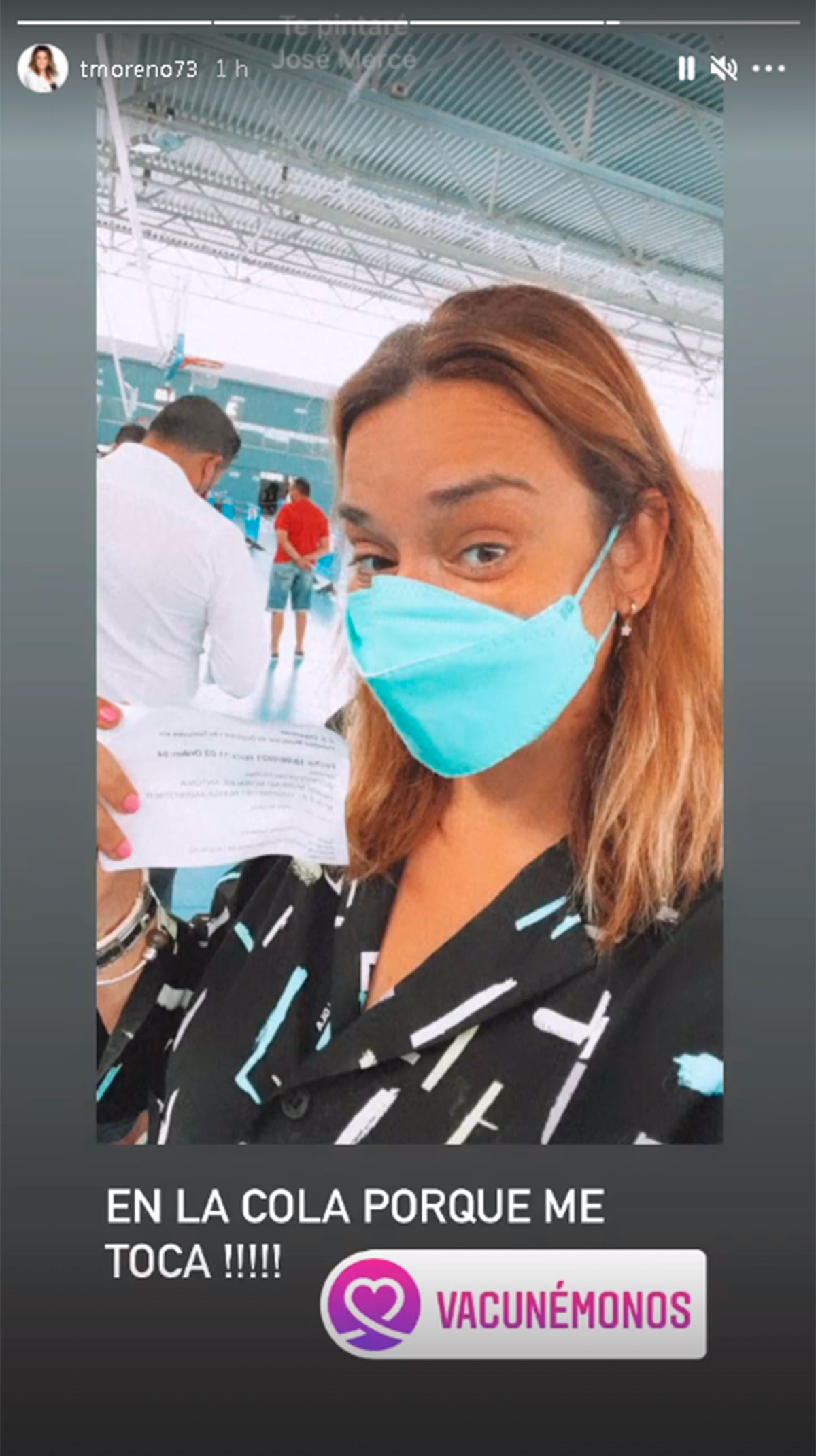 Toñi Moreno se vacuna contra el coronavirus: "Qué feliz estoy"
