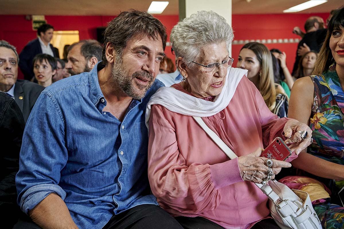 Actors Javier Bardem and Pilar Bardem during book  premiere "Mongo Blanco"  in Madrid on Thursday, 30 May 2019.