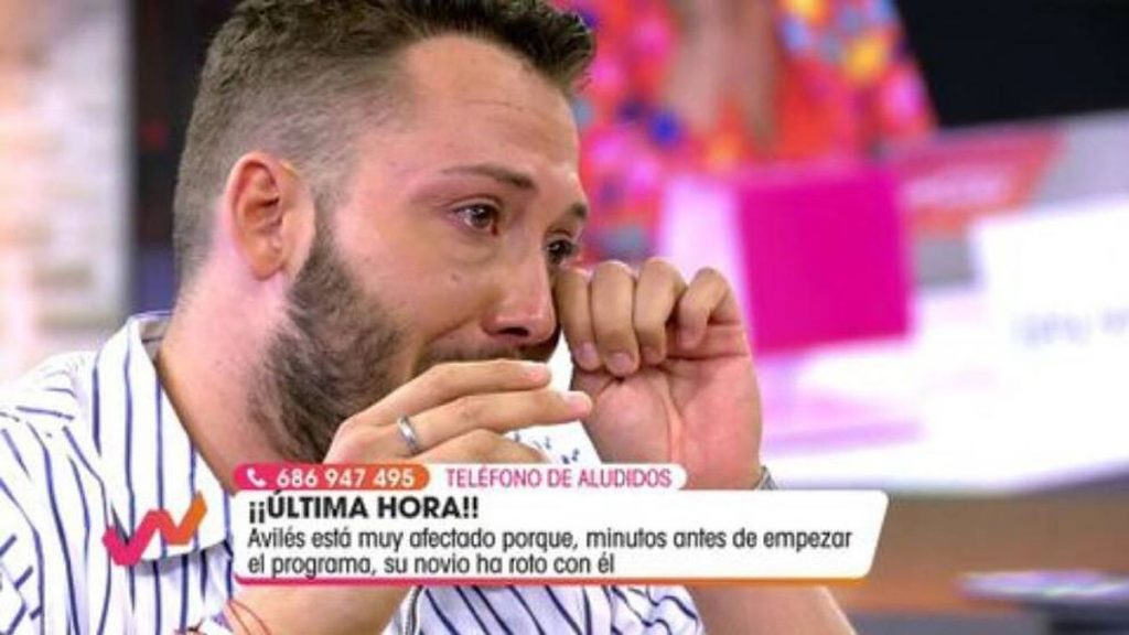 José Antonio Avilés, destrozado: su novio le deja media hora antes de entrar en directo