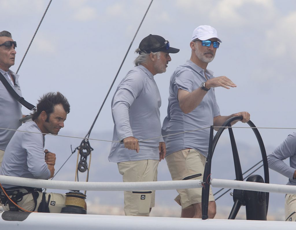 El competitivo gesto del Rey Felipe en su primera regata en Mallorca