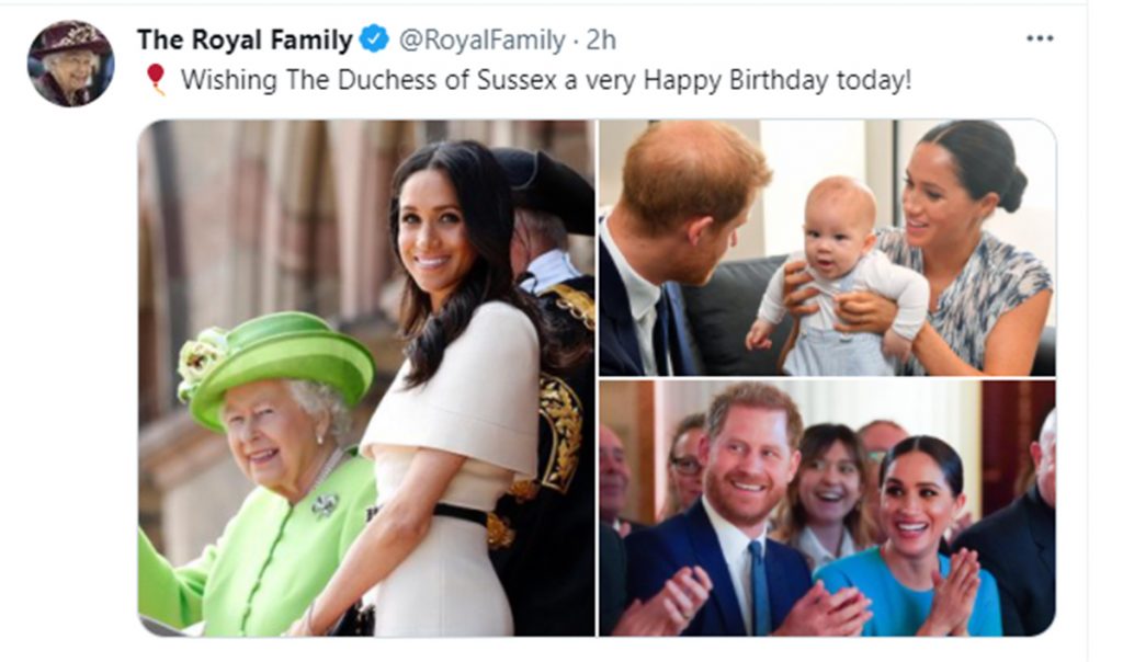¡Felicidades, Meghan! Los Windsor le hacen un guiño por su 40 cumpleaños (aunque no vayan a su fiesta)