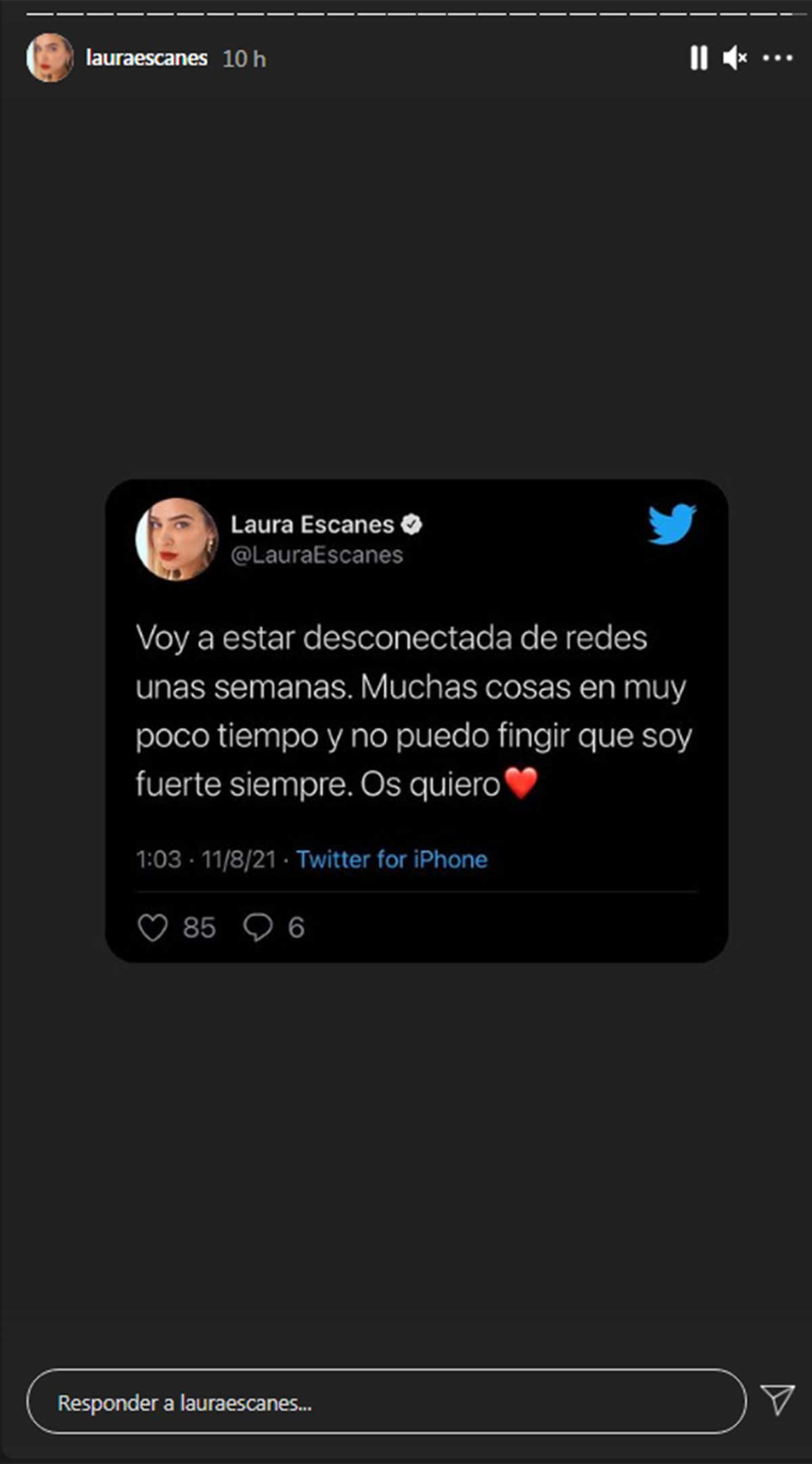 Laura Escanes anuncia su retirada de las redes sociales tras los constantes ataques