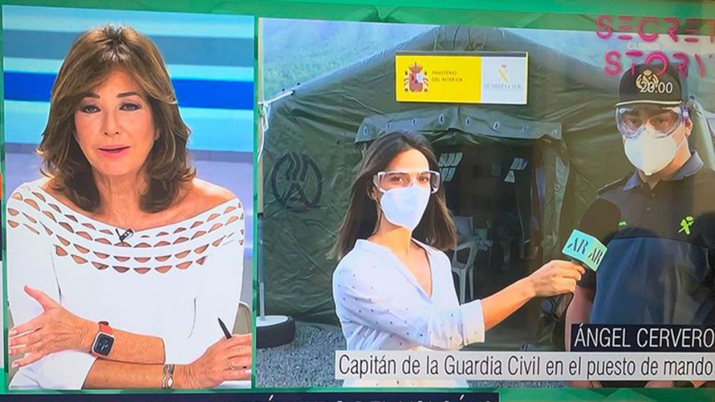 Ana Rosa Quintana recibe una “regañina” de la Guardia Civil en pleno directo