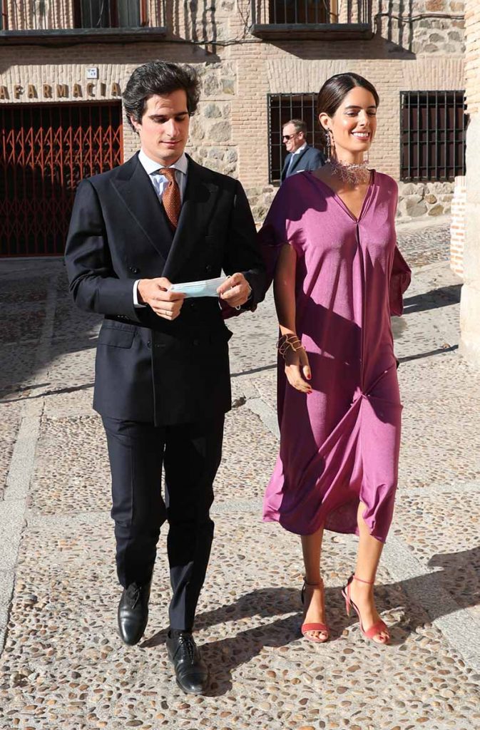 Sofía Palazuelo y Fernando Fitz-James Stuart asisten a la boda de Jaime Palazuelo y Micaella Rubini