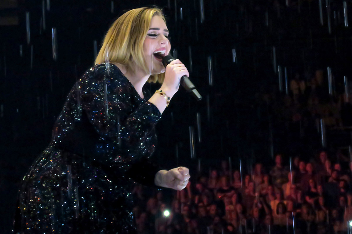Singer Adele performs in Phoenix,