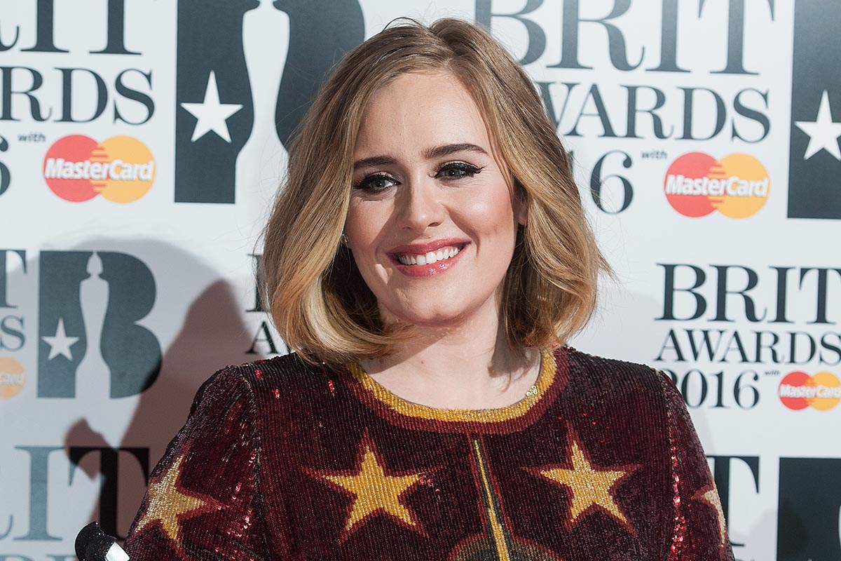 Singer Adele during 2016 BRIT Awards in London, United Kingdom  24 Feb 2016