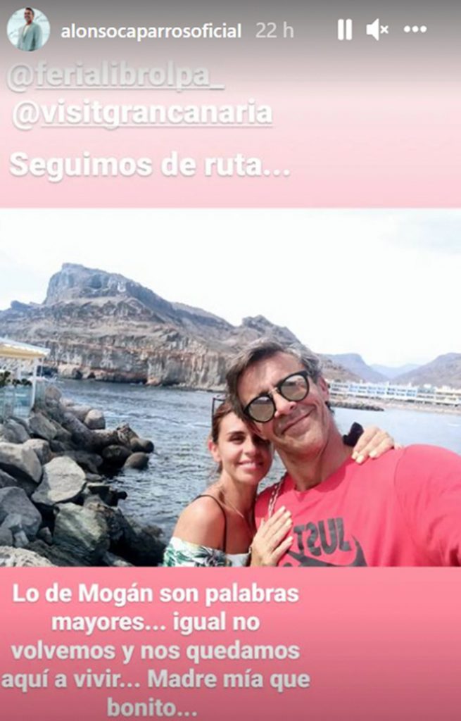 Sonsoles Ónega y Alonso Caparrós, de parejitas, descubren los encantos de Canarias