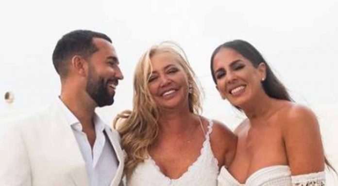 Belén Esteban publica fotos inéditas de la boda de Anabel Pantoja y Omar Sánchez