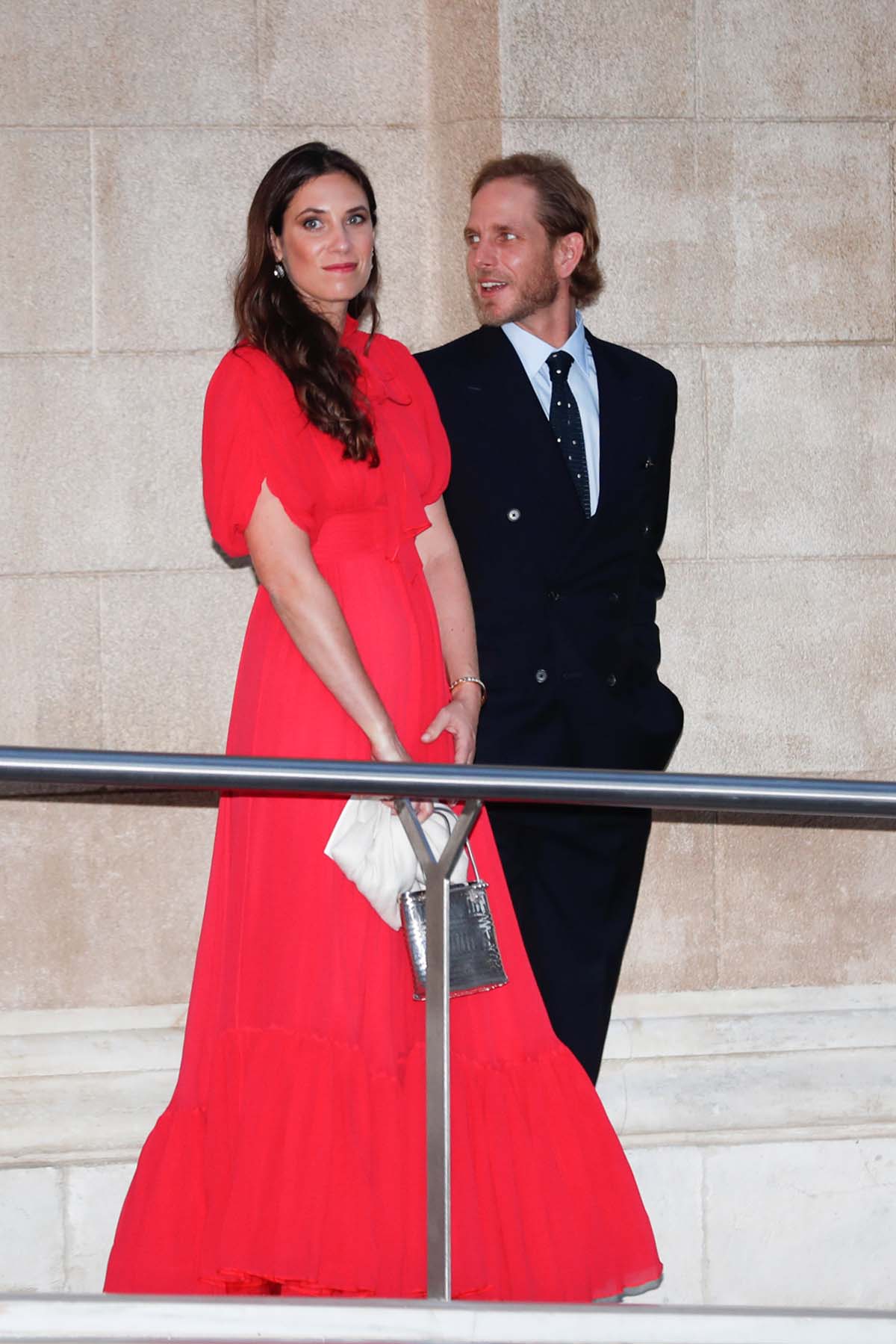 Andrea Casiraghi and Tatiana Santodomingo during wedding of Philippos of Greece and Denmark and Nina Flohr in Athenas on Saturday, 23 October 2022.