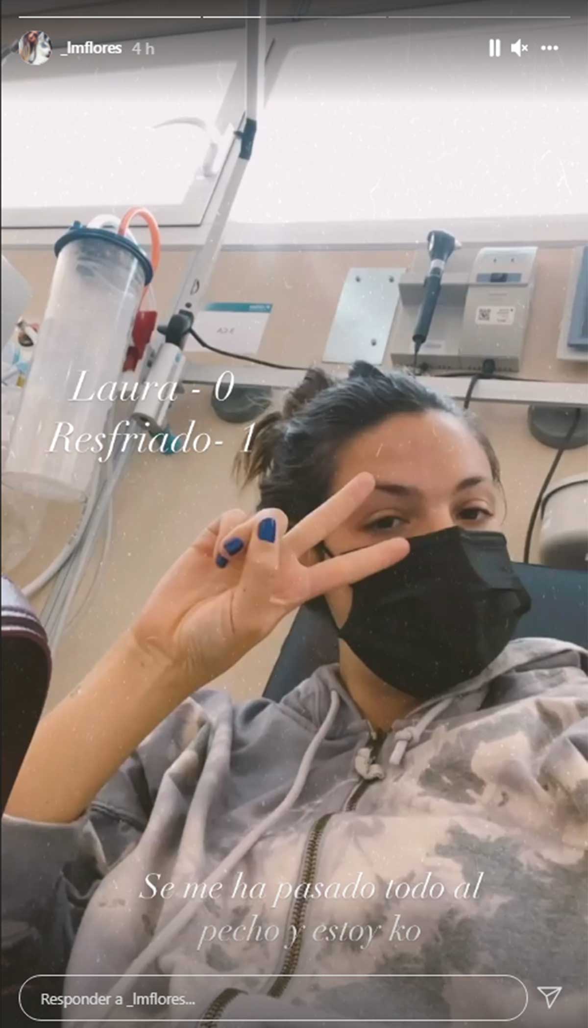 Laura Matamoros acude al hospital tras pasar una noche horrible: "Estoy ko"