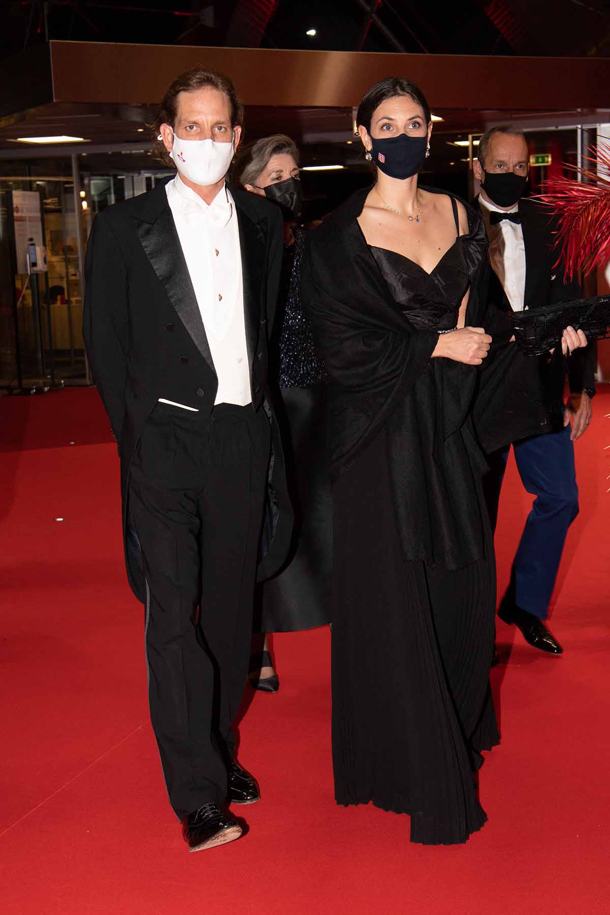 Andrea Casiraghi and Tatiana Santo Domingo attend the gala at the Forum Grimaldi during the Monaco National Day Celebrations in Monaco, on November 19, 2021 in Monaco, France.