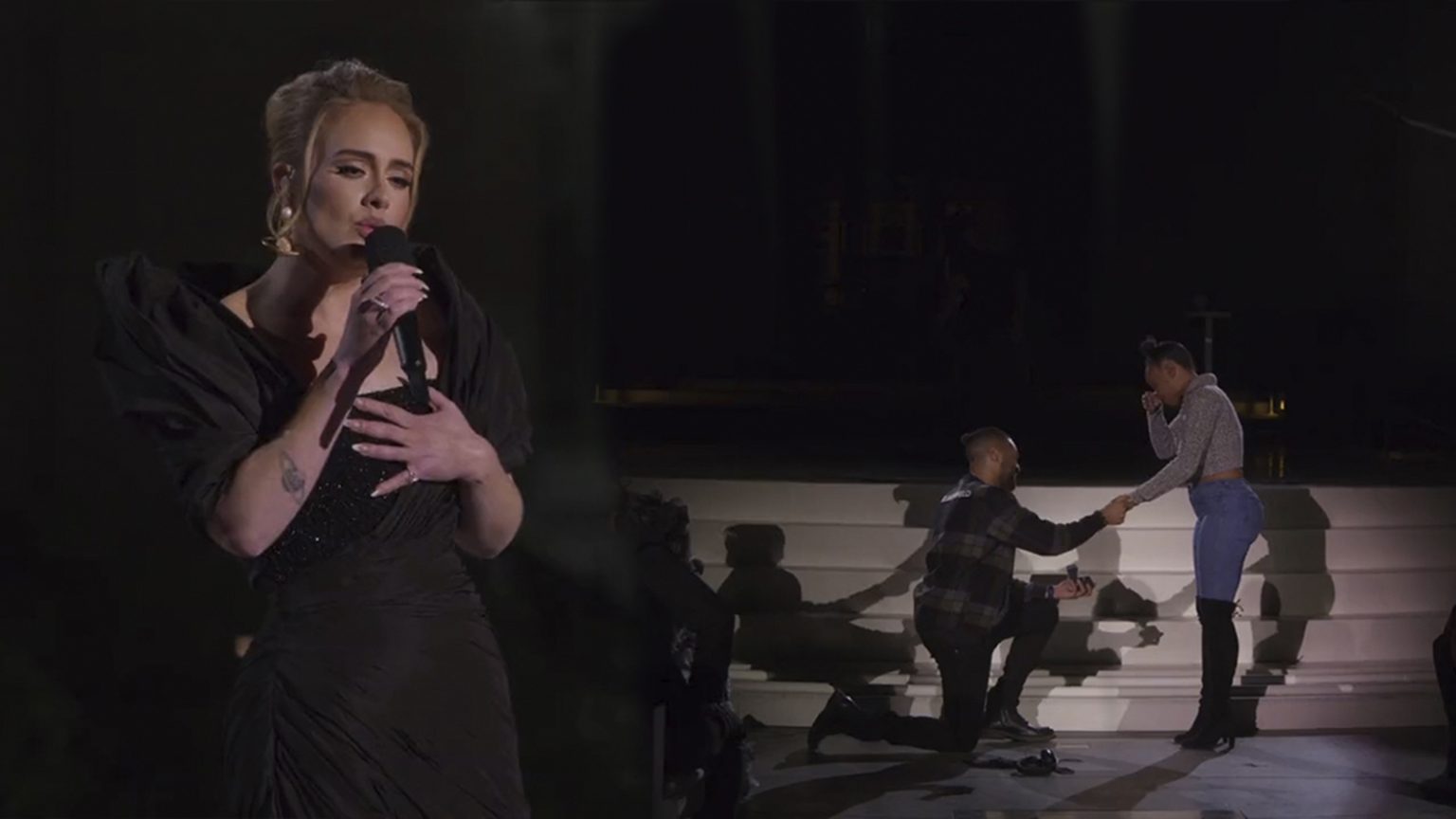 La impresionante pedida de mano en un concierto de Adele que ya es viral