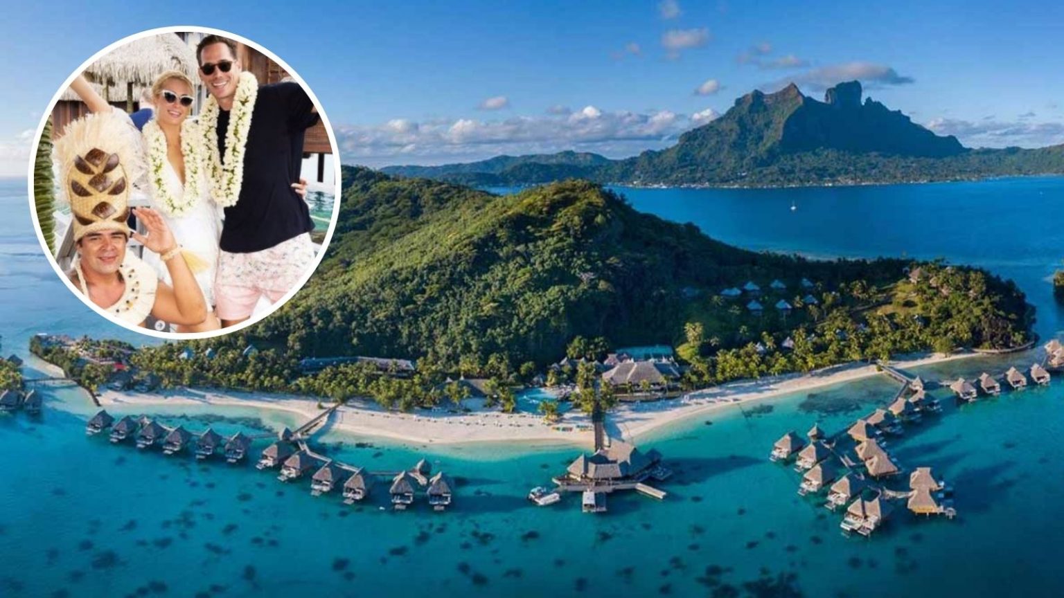 Las fotos de la luna de miel de Paris Hilton en un hotel de Bora Bora (por 2.800 euros la noche)