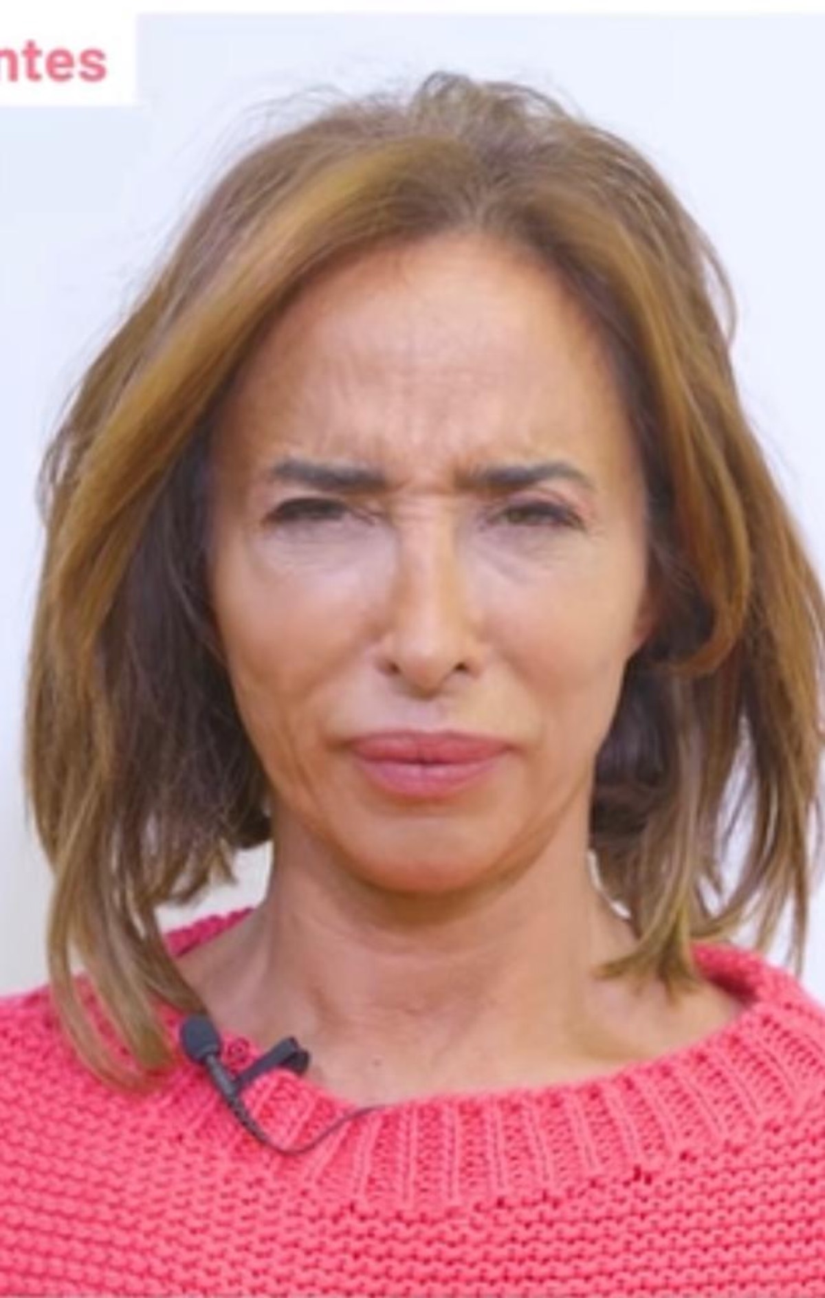María Patiño rostro con arrugas